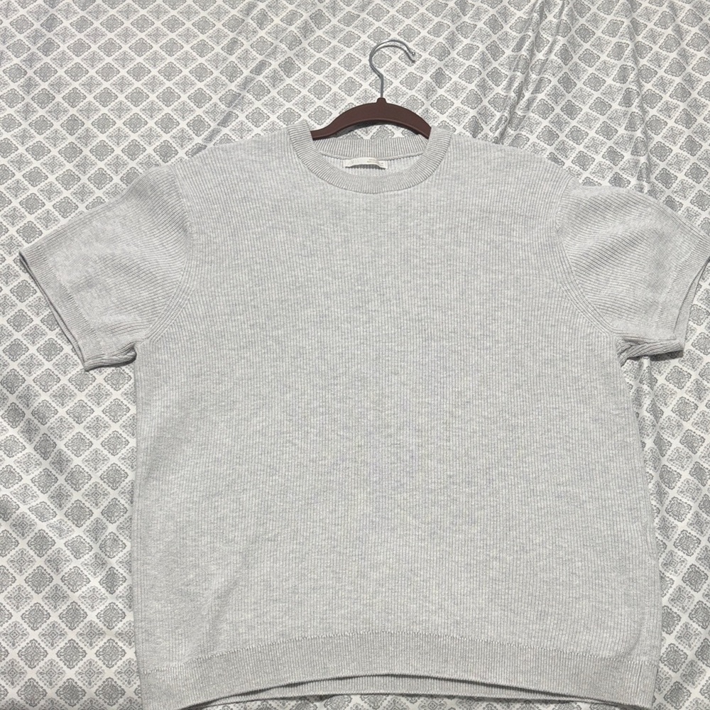 Zara Light Gray Short Sleeve Shirt